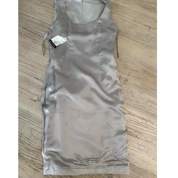Dolce & Gabbana Silver Jacquard Dress Rare 1990s – Size 44 - Picture 12 of 16